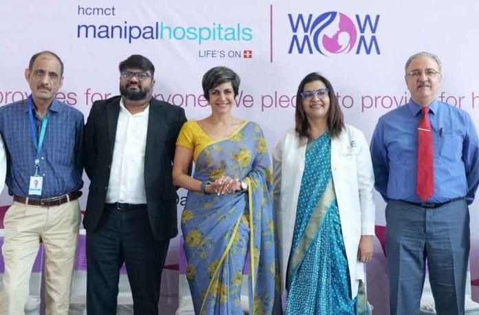 Mandira-Bedi-talks-about-th Mandira Bedi talks about the importance of mother’s health during a health talk at HCMCT Manipal Hospital, Delhi