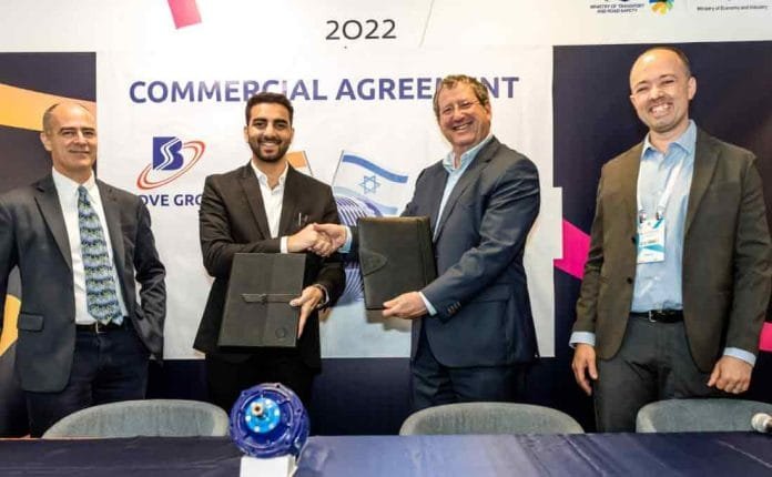 Sumedh-Badve-President,-EV- Sumedh Badve President, EV Division Badve Group & Mr. Opher Doron, CEO of EVR Motors signing the commercial Agreement