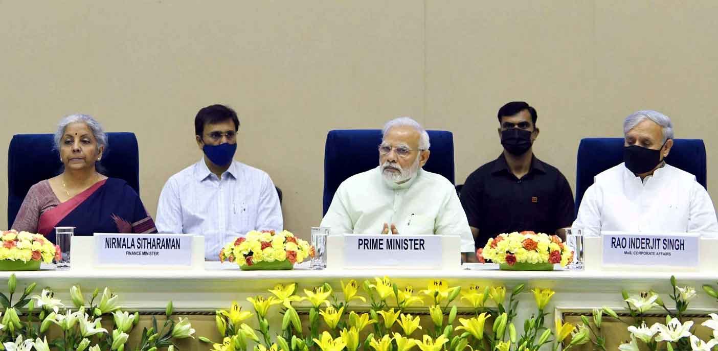PM Modi at the inauguration of the iconic week celebrations of the Ministry of Finance and Ministry of Corporate Affairs, as part of the ‘Azadi Ka Amrit Mahotsav