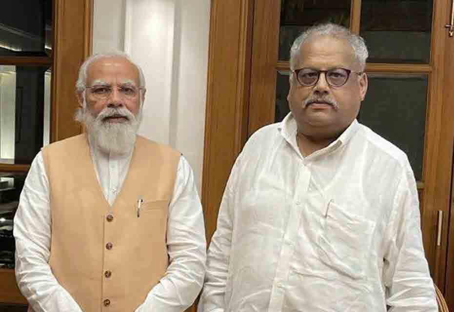 PM Narendra Modi with Rakesh Jhunjhunwala