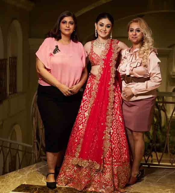 Richa Agarwal with Shefali Jariwala and Harveen Kathuria.