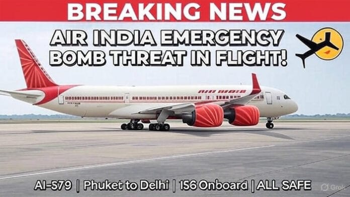 Air-India-Flight-from-Thail Air India Flight from Thailand to Delhi Makes Emergency Landing After Bomb Threat