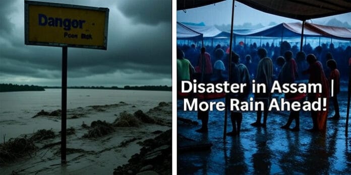 Assam-reels-under-flood-fur Assam reels under flood fury as Brahmaputra river overflows, displacing over 6.5 lakh residents