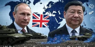 Britain's 10-year defense review names Russia a major global threat and warns of China's growing military alliances