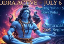July 6 Cosmic Shift: Vishnu Sleeps, Shiva as Rudra Takes Over the Universe Chaturmas 2025: Lord Shiva Awakens in His Most Powerful Form – Rudra