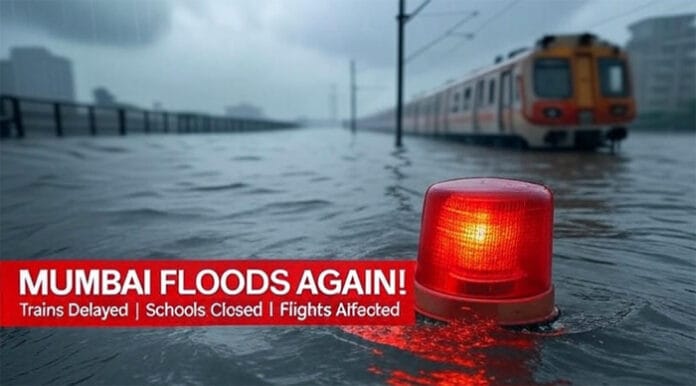 Heavy Rain Turns Mumbai Roads into Rivers: Locals Struggle to Move