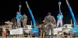 Public punishment for Mossad spies in Iran