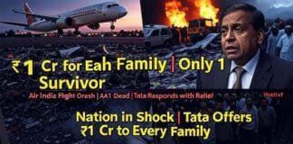 Air India Flight Crash: Tata Group to Give ₹1 Cr Compensation to Each Victim’s Family
