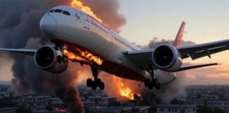 Air India Flight to London Crashes in Residential Area — 242 Passengers in Danger