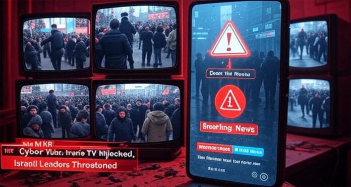Iran accuses Israel of TV hijacking and bank hacking while Israeli politicians report chilling threats. The cyber battlefield is heating up fast.