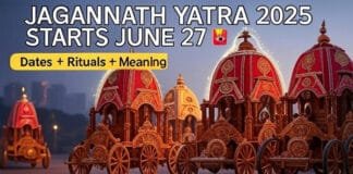 Jagannath Rath Yatra 2025 is back! Learn the holy meaning behind the journey of Lord Jagannath, Balabhadra, and Subhadra — from Sahastradhara to Gundicha