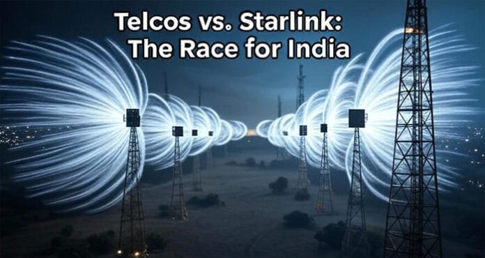 jio-airtel-starlink-spectru Reliance Jio and Bharti Airtel file objections as Starlink nears approval to enter India’s internet space via satellite.