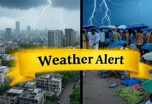 Monsoon Rains Trigger Yellow Alert in Delhi and Uttar Pradesh; IMD Warns of Heavy Showers and Lightning in Multiple Districts Yellow Alert in Delhi & UP: Heavy Rain and Lightning Threat Across 52 Districts