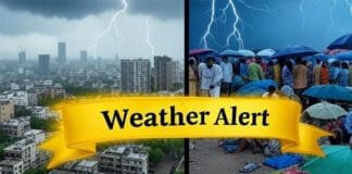 Yellow Alert in Delhi & UP: Heavy Rain and Lightning Threat Across 52 Districts
