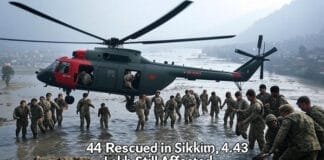 Flood chaos continues in Northeast India. 44 rescued in Sikkim, 21 dead in Assam, and thousands displaced. Tap for exclusive visuals, official reports, and CM's statement.