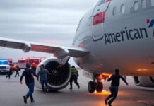 Fire on American Airlines Boeing 737 MAX 8: Swift Evacuation Averts Tragedy at Denver Airport Fire on American Airlines Boeing 737 MAX 8