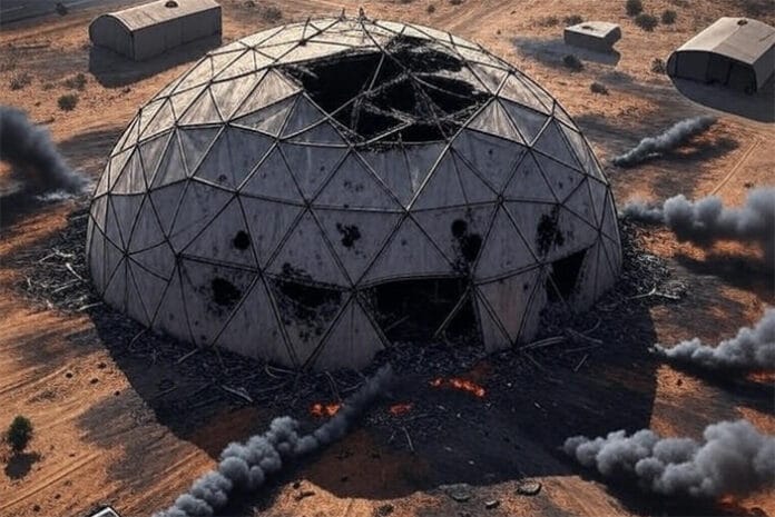 Iran's-Missile-Strike-Destr Iran’s Missile Strike Destroys Secret US Communication Dome in Qatar