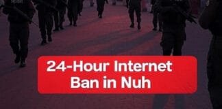 Nuh internet shutdown Braj Mandal Jalabhishek Yatra 2025
