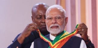 PM Modi Receives Ghana's Highest Civilian Honour