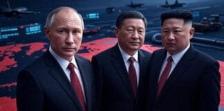 Russia, China, and North Korea leaders shaping a new global alliance in 2025.