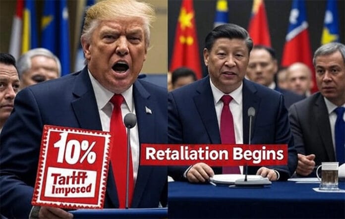 US-China-trade-tensions-Jul As Trump targets BRICS nations with a new 10% tariff, China hits back hard. Explore how this move reshapes global trade and sparks fierce geopolitical divides