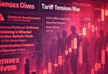 Stock Market Slumps at Opening Bell: Sensex Falls 350+ Points, Nifty Below 22,450 Amid Tariff Fears US tariff impact on Indian stock market