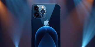 Apple iPhone 17 displayed during India launch event, highlighting Made-in-India label