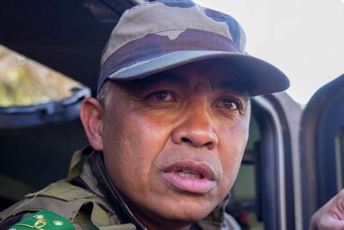 Colonel-Michael-Randrianiri Madagascar army troops during coup as Colonel Michael Randrianirina declares himself president