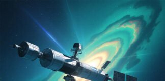 ISRO space station concept illustration 2035 India orbital hub