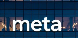 Meta headquarters building with employees leaving after AI division job cuts