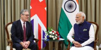 PM Narendra Modi with PM Keir Starmer