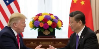 President Donald Trump and President Xi Jinping during a bilateral meeting.
