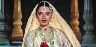 Rekha as Umrao Jaan in 4K restored film screening poster