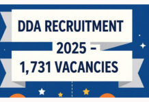 Apply Online: DDA Recruitment 2025 for 1,731 Positions Across India