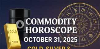 Commodity Horoscope for October 31, 2025 – Gold, Silver, Oil & Planetary Predictions