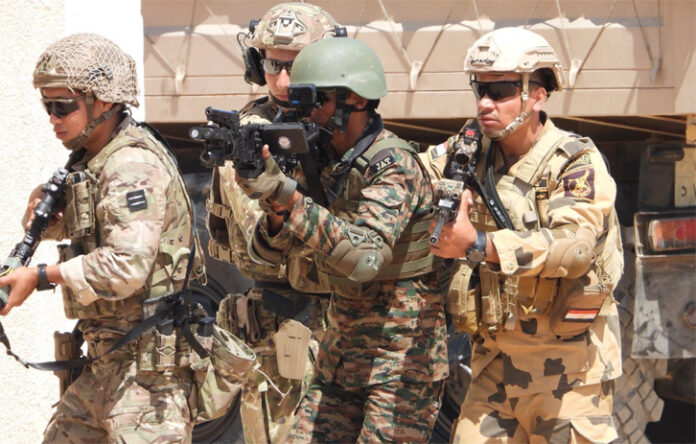 Indian Army, Navy, and Air Force troops in joint Exercise Trishul 2025 at Sir Creek, Gujarat