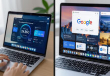 Google Unveils Gemini OS: AI-Powered Operating System Promises Revolutionary Tech Experience Google Gemini OS interface on a laptop showing AI-powered apps and smart desktop features