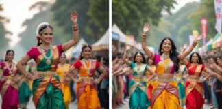 Crowds enjoying dance and fitness activities at Happy Streets Bengaluru festival 2025.