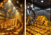 India’s Gold Reserves Surpass $100 Billion, Signaling Economic Strength “India’s gold reserves surpass $100 billion 2025” / “Gold bars at RBI vault symbolize financial stability.”