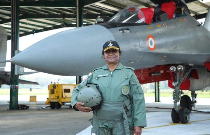 president-murmu-rafale-sort President Droupadi Murmu Rafale sortie Ambala Air Force Station 2025