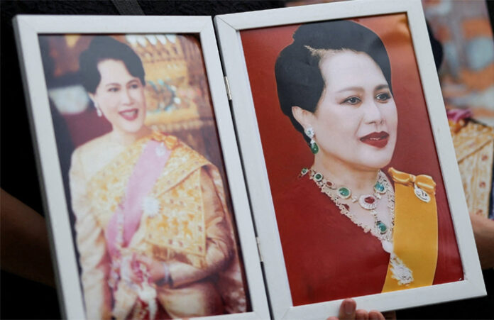 Queen Mother Sirikit of Thailand in royal regalia, Thailand mourning her death aged 93 in October 2025.”