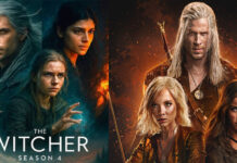 The Witcher Season 4 (2025): Liam Hemsworth Takes Up the Sword — Netflix’s Darkest Chapter Yet Liam Hemsworth as Geralt of Rivia holding silver sword in The Witcher Season 4 on Netflix