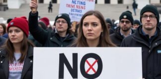 Thousands protest in Washington D.C. during U.S. government shutdown 2025 holding “No Kings” banners