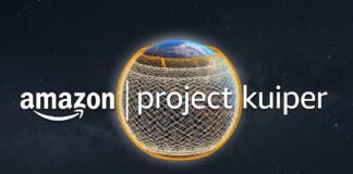 Amazon Project Kuiper satellite delivering high-speed internet over Pakistan.