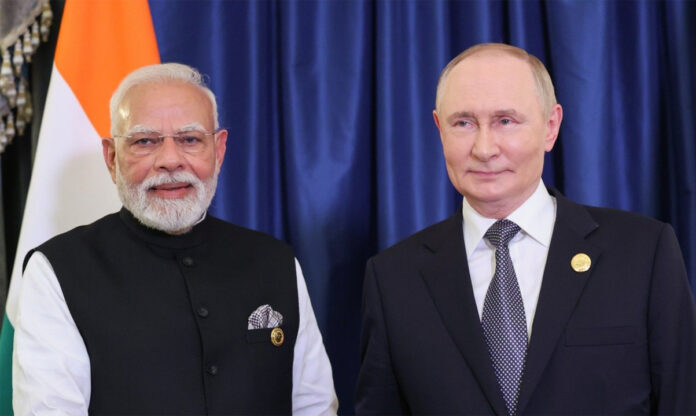 Putin–Modi Summit on Energy and Defense Cooperation in New Delhi Russian President Vladimir Putin and Indian Prime Minister Narendra Modi set for high-level talks in New Delhi.