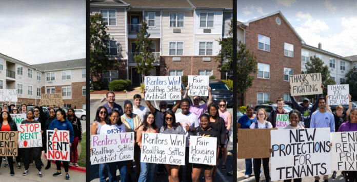 Tenants Respond to RealPage Algorithm Ban Renters celebrate after DOJ settlement restricts RealPage’s rent-setting algorithms