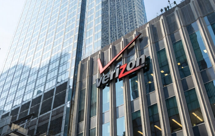 Verizon headquarters building as the company announces 13,000 layoffs during major restructuring.