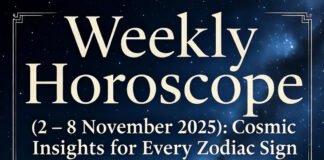 Weekly Horoscope (2 – 8 November 2025)