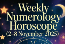 Weekly Numerology Horoscope (2–8 November 2025): Decode Your Destiny Number Weekly Numerology Horoscope (2–8 November 2025)