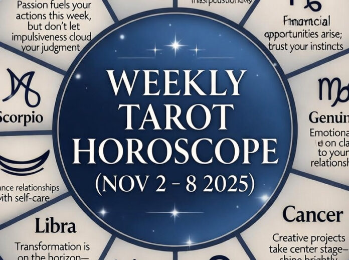 Weekly Tarot Horoscope (2–8 November 2025)